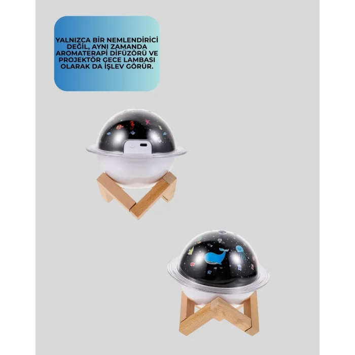 BUĞZ Gece lambası özellikli taşınabilir nemlendirici ve aromaterapi cihazı USB girişli