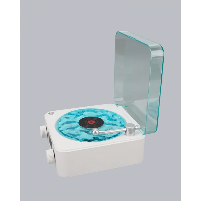 BUĞZ Gece Lambası Stereo Bluetooth Hoparlör Dijital Saatli Vintage Tasarım Çok Fonksiyonlu - Lisinya