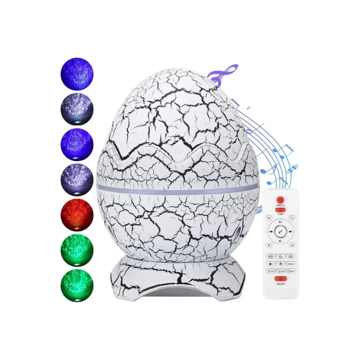BUĞZ Gece Lambası Yumurta Işık Speaker Yeni Nesil Dinozor Yumurtası Görünümlü - BUĞZ