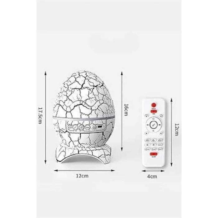 BUĞZ Gece Lambası Yumurta Işık Speaker Yeni Nesil Dinozor Yumurtası Görünümlü - Lisinya