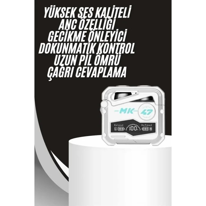  Gecikme Önleyici Oyuncu Kulaklığı Bluetooth Bağlantılı ANC Özelliği 5.0 Bluetooth