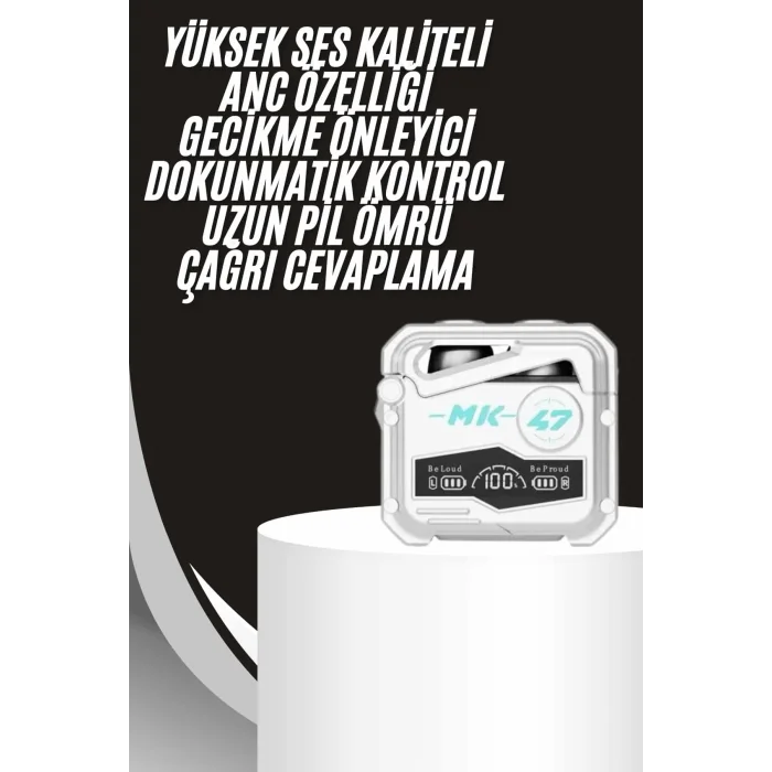  Gecikme Önleyici Oyuncu Kulaklığı Bluetooth Bağlantılı ANC Özelliği 5.0 Bluetooth