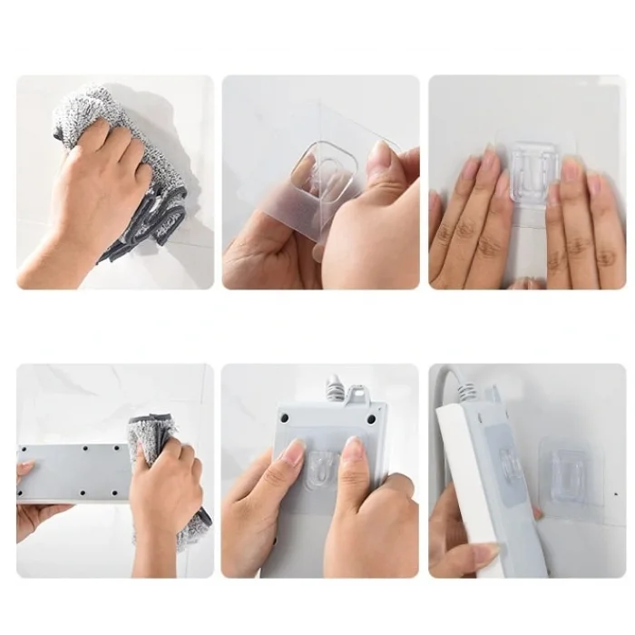 BUĞZ Geçmeli Klips Eşya Sabitleme Askısı 6lı Set