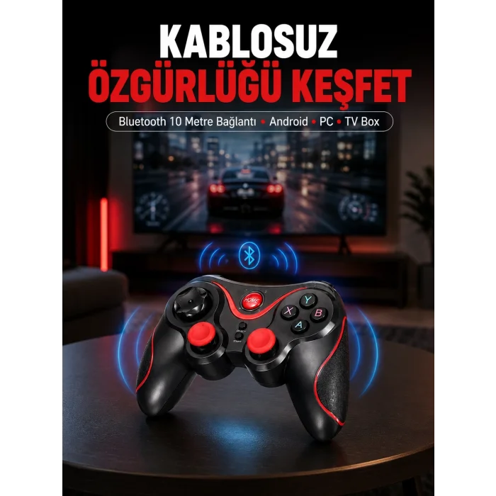 BUĞZ Gelişmiş Kontrol Hassasiyeti Sunan Kablosuz Bluetooth Oyun Kolu