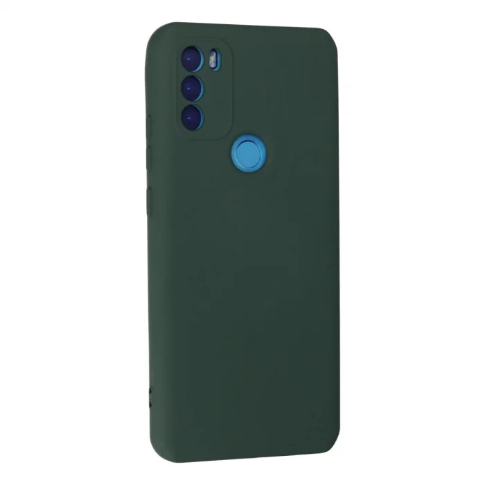 BUĞZ General Mobile Gm 21 Plus Kılıf Nano İçi Kadife Silikon - Koyu Yeşil