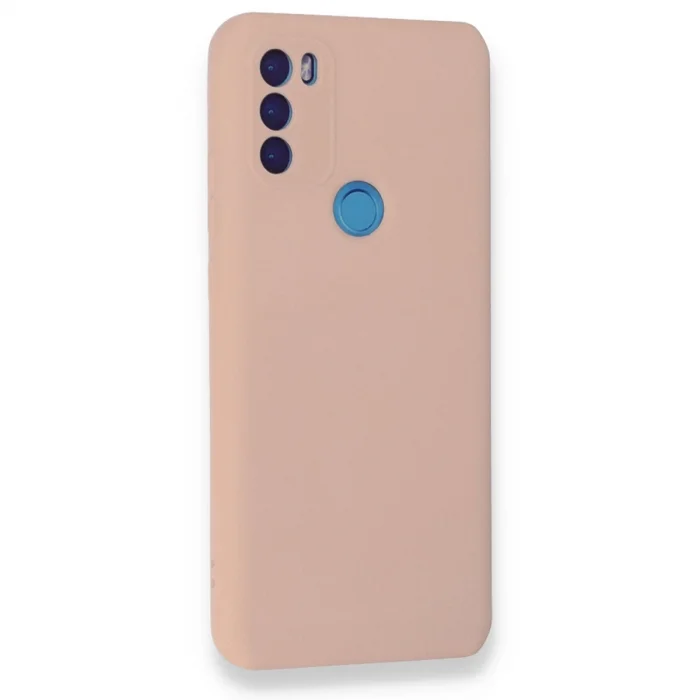 BUĞZ General Mobile Gm 21 Plus Kılıf Nano İçi Kadife Silikon - Pudra