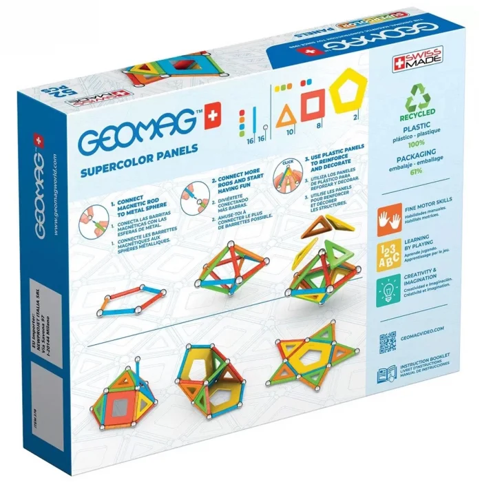  Geomag Supercolor Panels Manyetik Zeka Oyunu 52 Parça