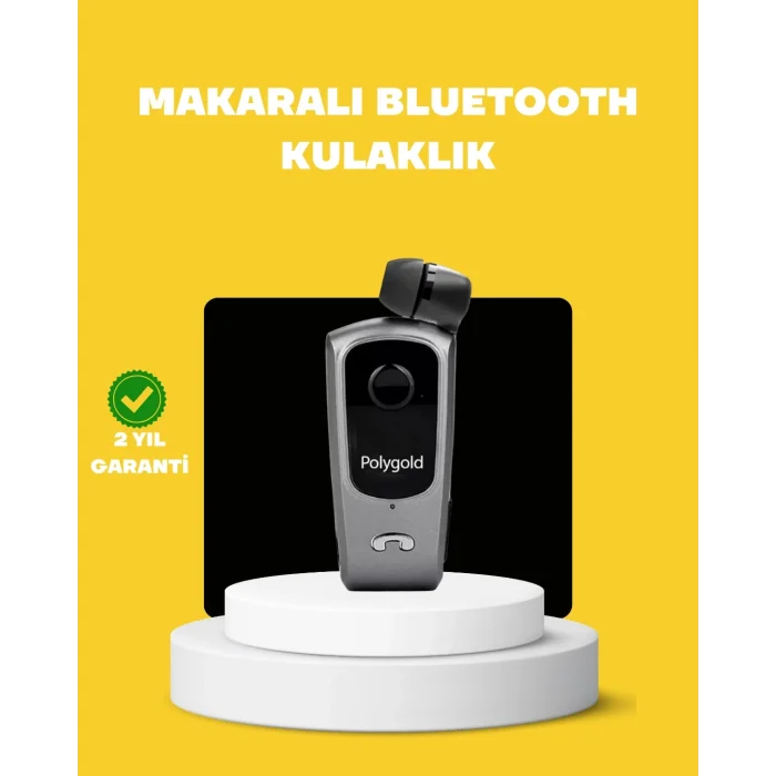 BUĞZ Geri Çekilebilir Kablolu Bluetooth İş Kulaklığı