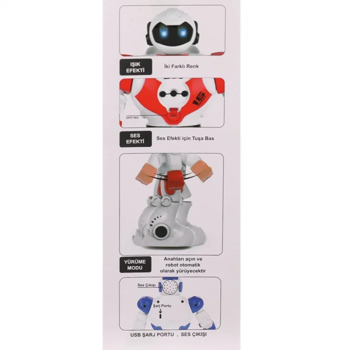  GGE-606-29 Kumandalı Işıklı Dansçı İnteraktif Robot