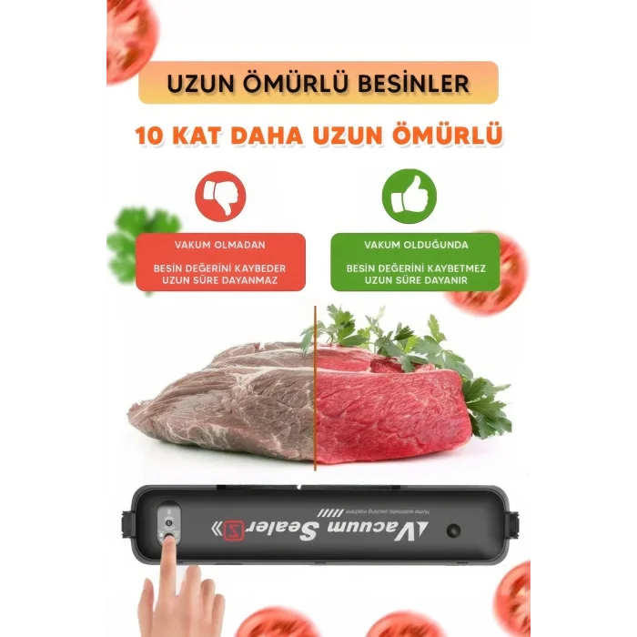 BUĞZ Gıda Vakum Ve Mühürleme Makinesi- Yiyecek Tazeliği Koruma Ev Ve Restoran İçin ( BUĞZ )