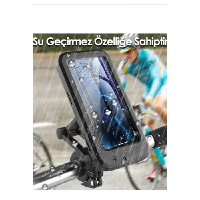 BUĞZ Gidon Bağlantılı Su Geçirmez Mıknatıslı Motorsiklet Telefon Tutucu