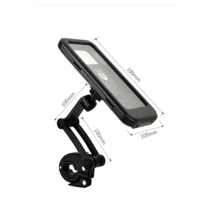 BUĞZ Gidon Bağlantılı Su Geçirmez Mıknatıslı Motorsiklet Telefon Tutucu