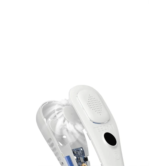 Giyilebilir Bladeless Boyun Fanı | 360° Serinlik, 5 Kademe Rüzgar, USB Şarjlı Sessiz Mini Klima