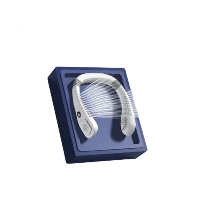  Giyilebilir Sessiz Fan | 224g Hafif, Bladeless Güvenli Tasarım, 5 Vitesli Soğutma, USB Şarjlı Fan