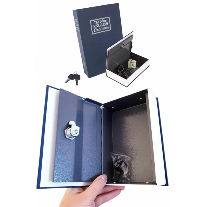  Gizli Kasa Kilitli Sözlük Görünümlü 18cm Gizli Kasa Büyük Boy Anahtarlı