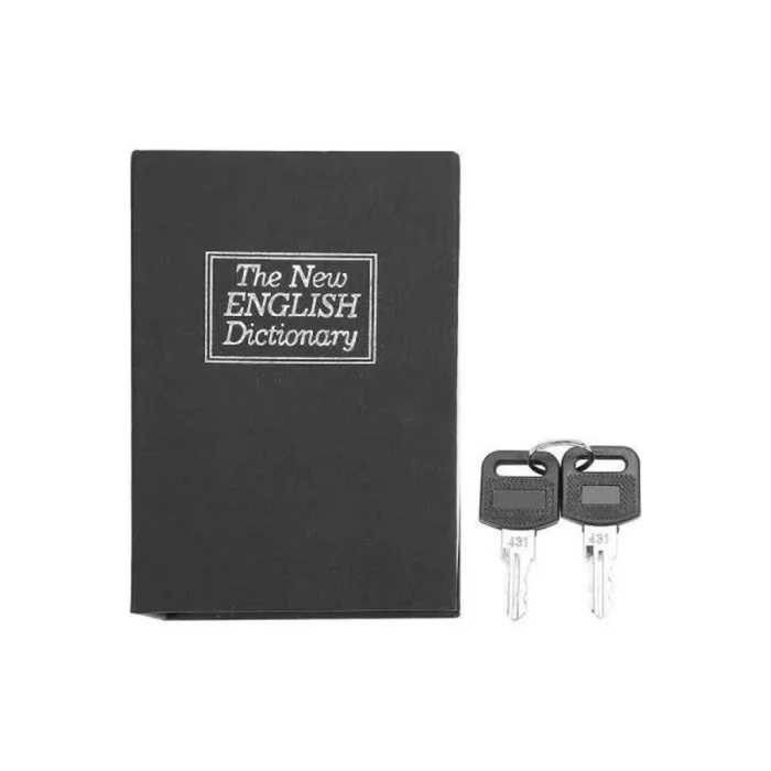 BUĞZ Gizli Kasa Kilitli Sözlük Görünümlü 18cm Gizli Kasa Büyük Boy Anahtarlı - Lisinya