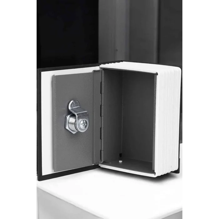 BUĞZ Gizli Kasa Kitap Görünümlü Anahtarlı Çelik Mini Kasa