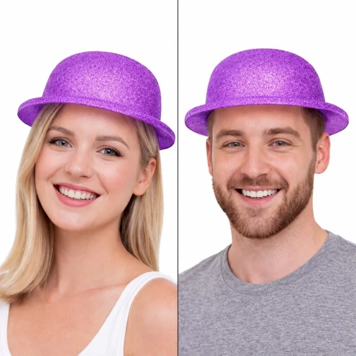 BUĞZ Glitter Simli Melon Şapka 9’lu Set - 9 Renk Parti ve Kostüm Şapkası