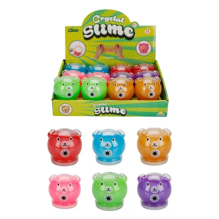 BUĞZ Gloopy Ayıcık Desenli Kristal Slime