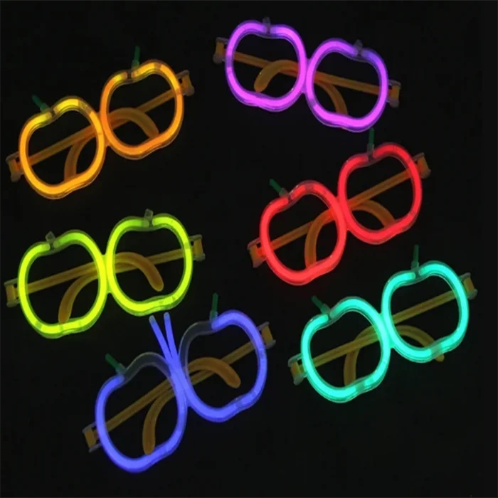 BUĞZ Glow  Elma Gözlük - Glow Partisi Gözlüğü - Glow  Gözlük 12 Adet