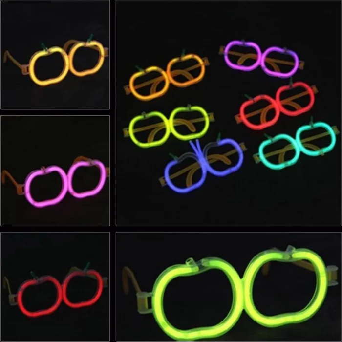 BUĞZ Glow  Elma Gözlük - Glow Partisi Gözlüğü - Glow  Gözlük 12 Adet