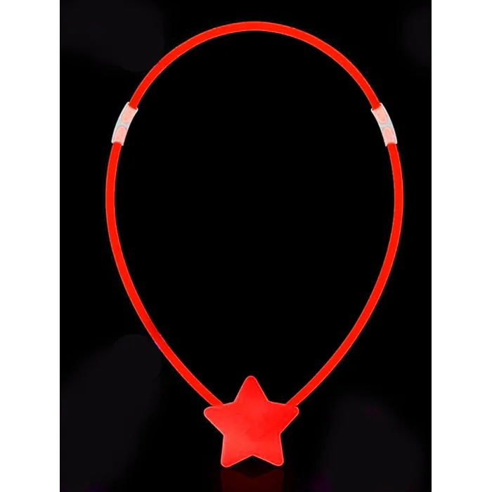 BUĞZ Glow  Yıldız Kolye - Glow Kolye - Glow Partisi Yıldız Kolye 6 Adet