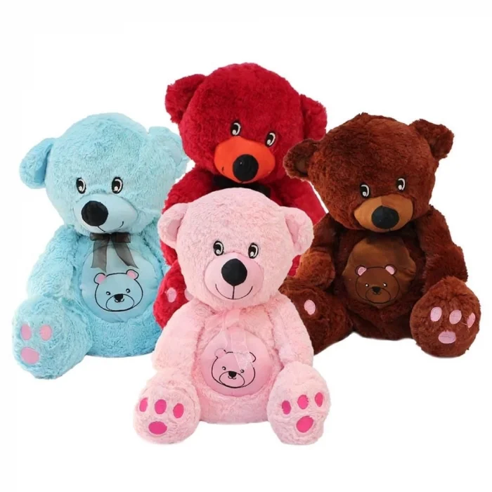  Göbekli Oturan Peluş Ayı 38 cm