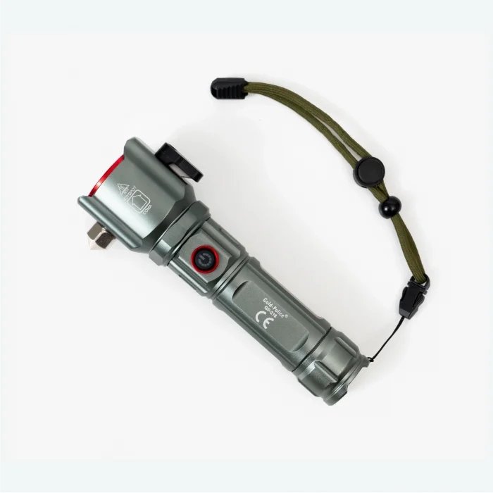 BUĞZ Gold Police Gp-218 Acil Durum El Feneri Güçlü Tg Led 3000 Lümen