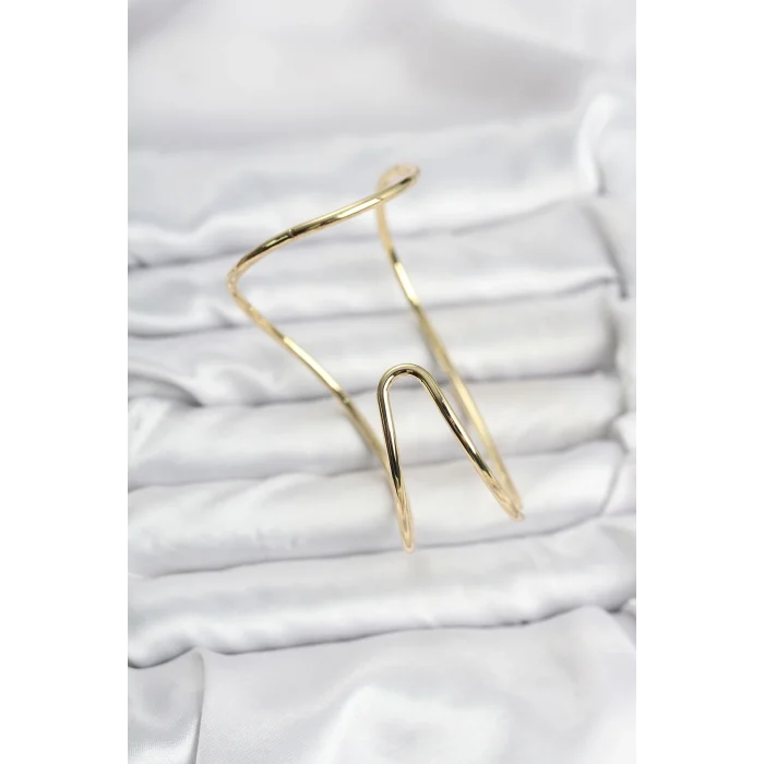 BUĞZ Gold Renk Pirinç El Bileziği