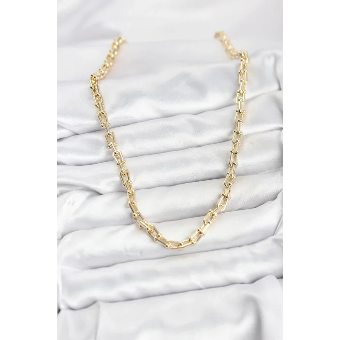 BUĞZ Gold Renk Pirinç Tifani Model Kadın Kolye