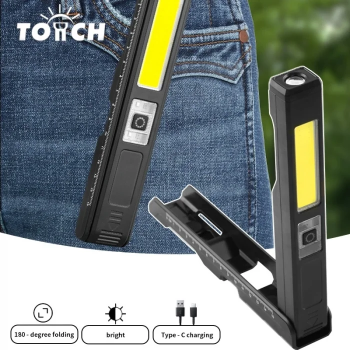 BUĞZ Gold Silver Gs-2070 30w Şarjlı Mıknatıslı Katlanabilir Led Çalışma Tamirci Feneri