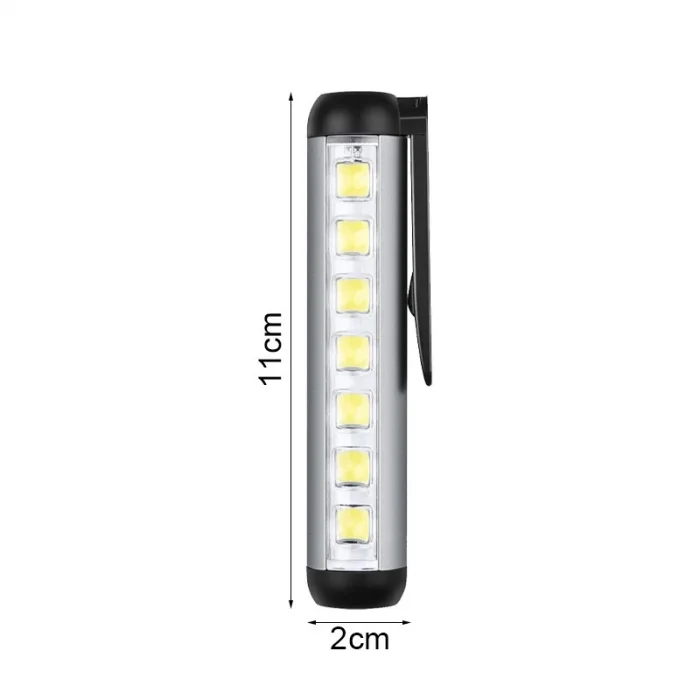 BUĞZ Gold Silver Gs-495 Type-c Girişli Mıknatıslı Şarjllı Mini Cep Feneri