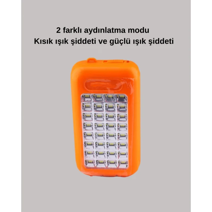  Gold Silver Güneş Enerjili Powerbank Işıldak – 10000 mAh, 32 LED, Çift USB, Su Geçirmez