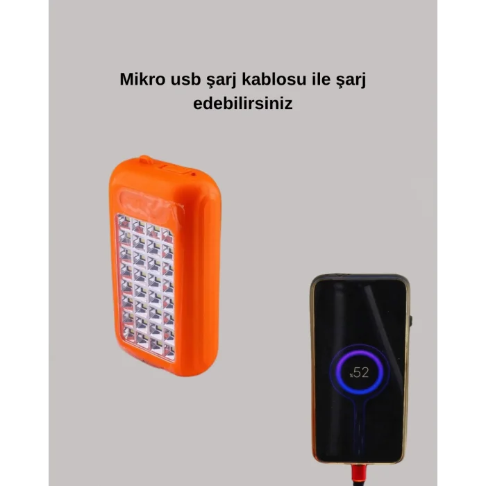  Gold Silver Güneş Enerjili Powerbank Işıldak – 10000 mAh, Taşınabilir, Suya Dayanıklı, 32 LED