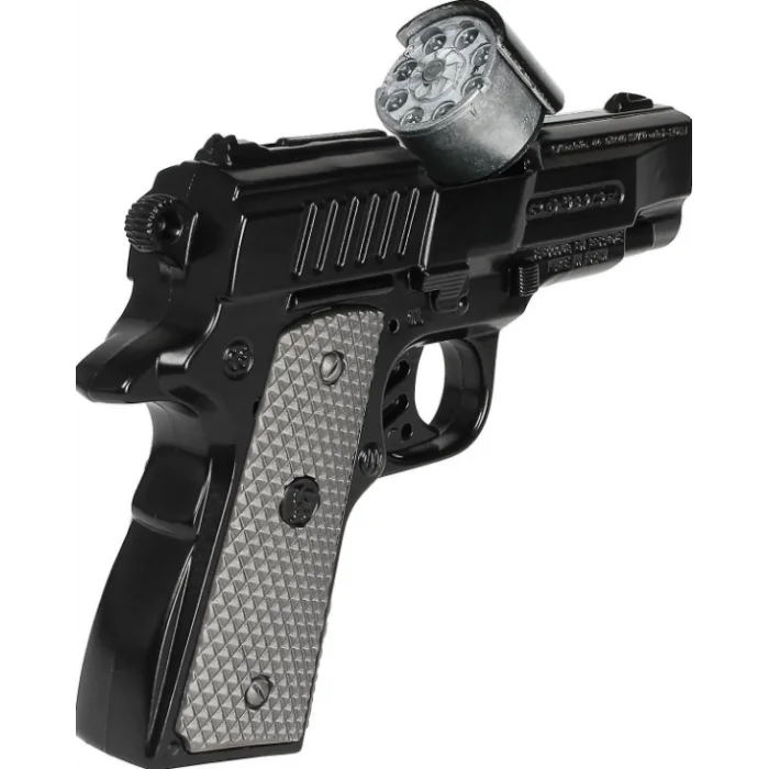  Gonher 8 li Siyah Mantar Koleksiyon Polis Tabancası