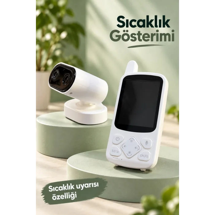 BUĞZ Görüntülü Bebek Telsizi Ekranlı ve Çift Yönlü Konuşmalı - BUĞZ