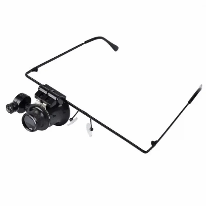 BUĞZ Gözlük Model 20x16mm Optik Lens Led Işık Monoküler Büyüteç - BUĞZ