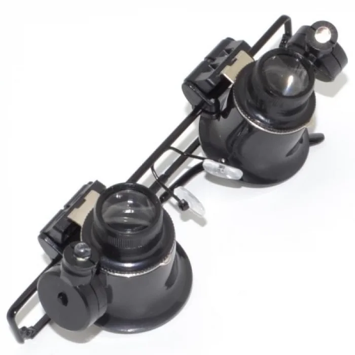 BUĞZ Gözlük Model Çıft Led Aydınlatma ,saat Onarımı Için Harika Büyüteç - BUĞZ