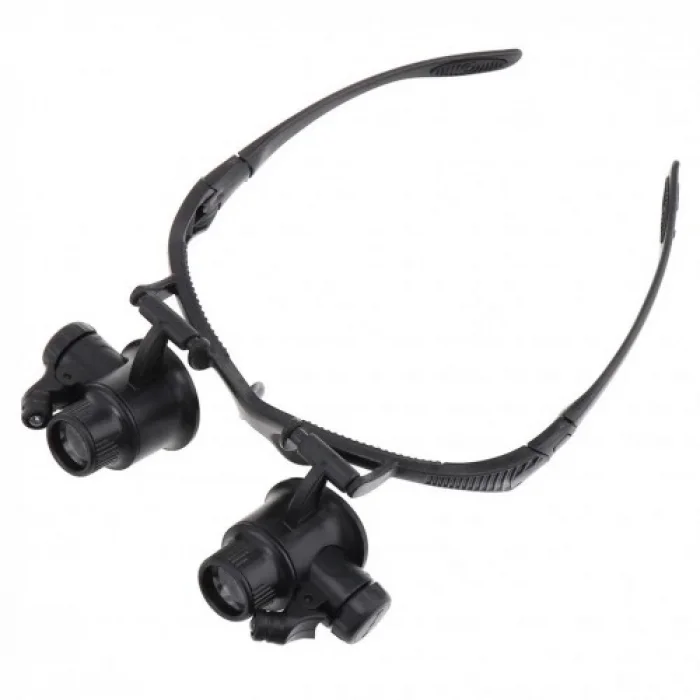 BUĞZ Gözlük Modeli 10x 15x 20x 25x Lens,2led Işıklı,büyüteç