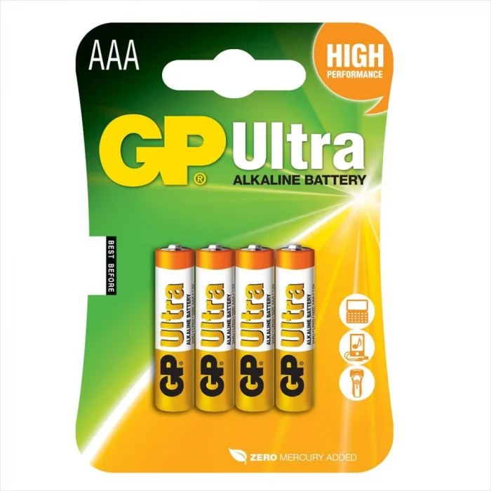 BUĞZ GP  Ultra Alkalin AAA İnce Kalem Pil 4lü