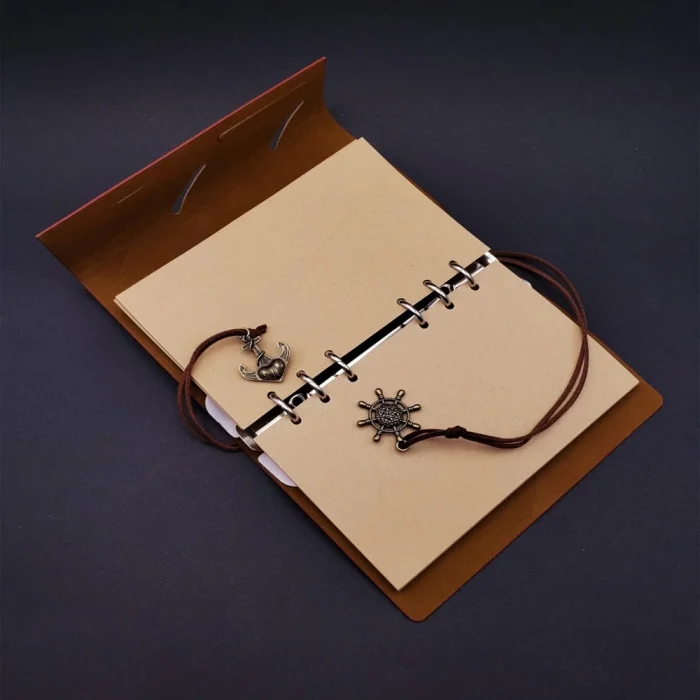  Gri Defter Ve Beyaz Kalem Kutulu Set