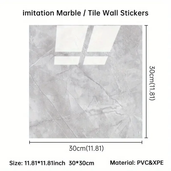 BUĞZ Gri Mermer Desen Duvar Sticker (30*30)