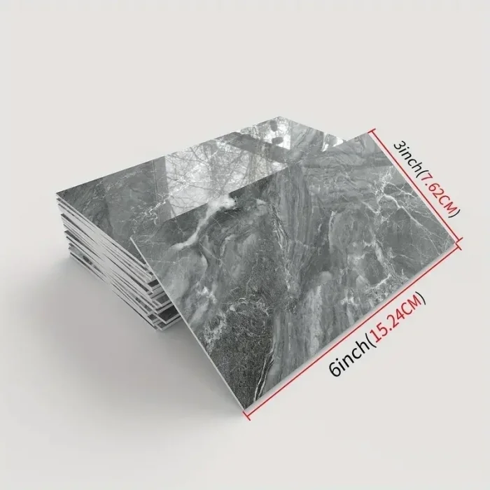 BUĞZ Gri Mermer Desenli Alüminyum Plastik Duvar Sticker
