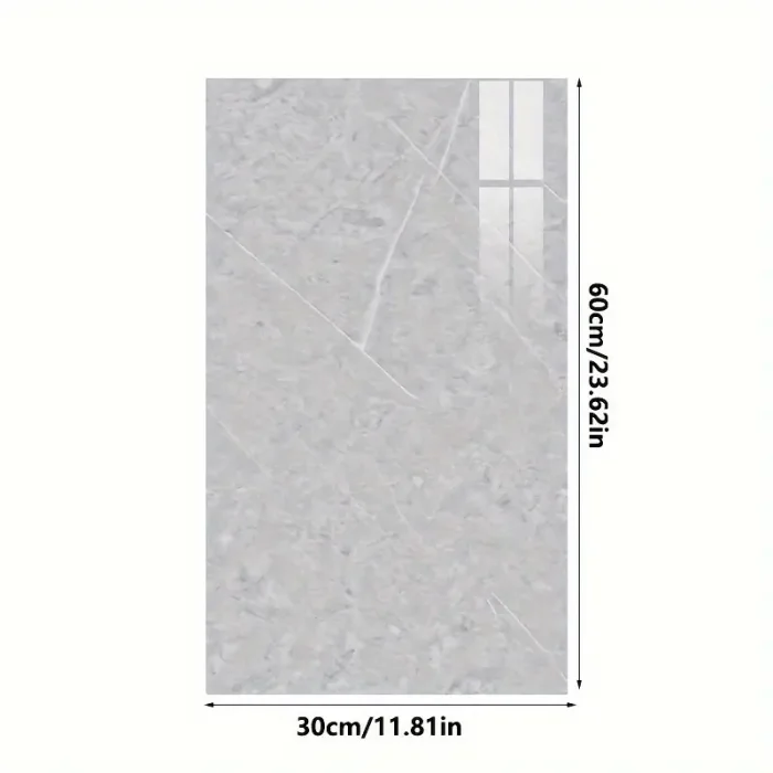 BUĞZ Gri Mermer Desenli Alüminyum Plastik Duvar Sticker