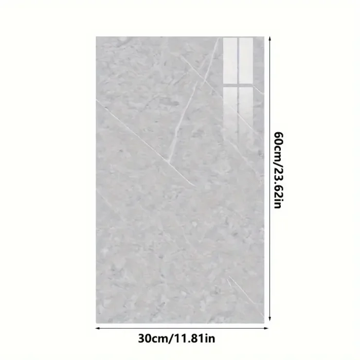 BUĞZ Gri Mermer Desenli Alüminyum Plastik Duvar Sticker - Lisinya
