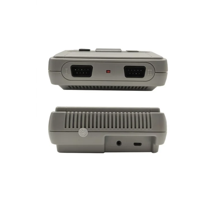 BUĞZ Gri renkli mini retro video oyun konsolu 620 yerleşik oyunlu Bluetooth özelliksiz