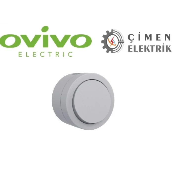  Gri Tekli Anahtar Sıva Üstü - Elektrik Tesisat Anahtarı