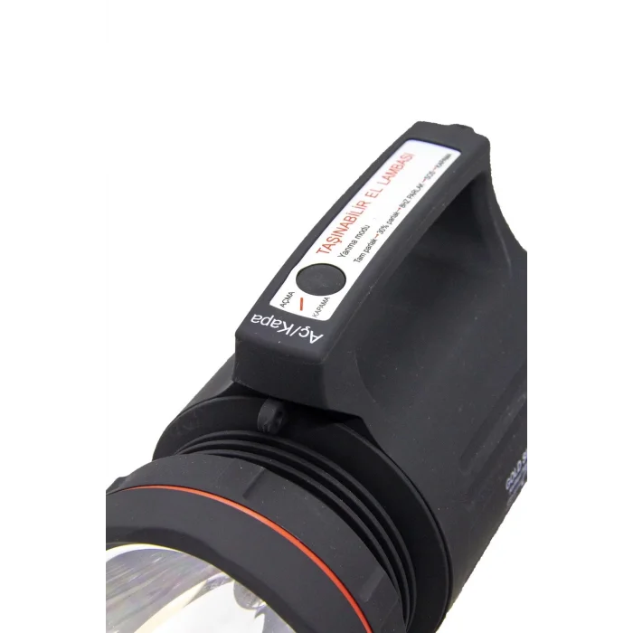  Gs-8006 Parlak Ledli Taşınabilir Şarj Edilebilir El Feneri 15w