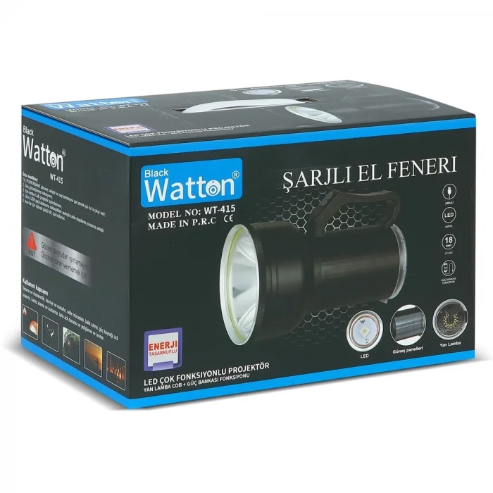 BUĞZ Gt Led Taşınabilir Güneş Solar Ledli Fener  Wt-415