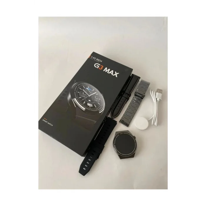 BUĞZ GT3 Max Uyumlu Akıllı Saat | G3 Max Model Akıllı Saat | Su Geçirmez, Nabız Ölçer, Spor Modlu